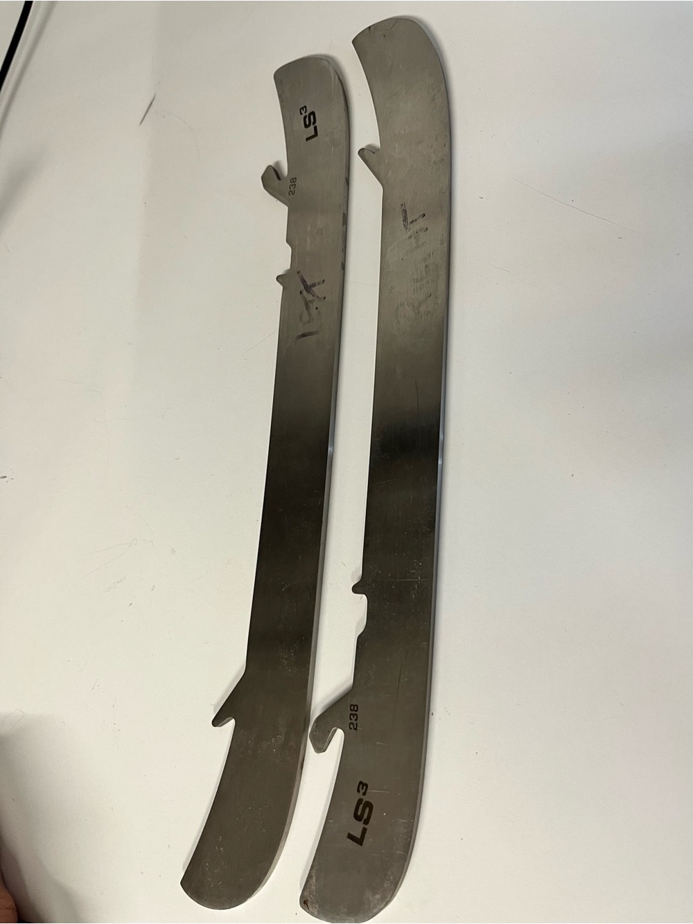 Bauer LS3 238mm Hockey Skate Replacement Steel Blades - Pair
